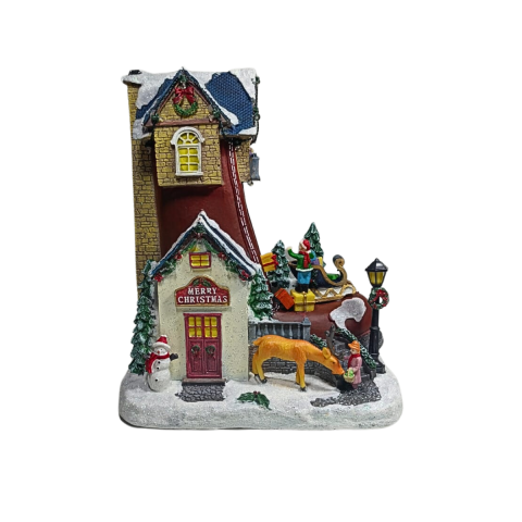 Casa Natalina em Forma de Bota C/Movimento Florarte