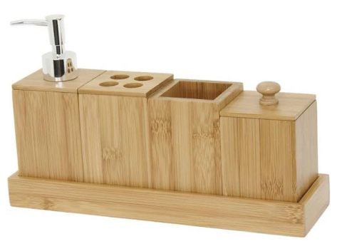 Kit Para Banheiro 5Pçs Ecokitc Mimo