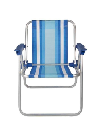 Cadeira Infantil Alta Alumínio Mor Azul