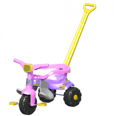 Triciclo Tico Tico Pets Rosa Motoca Infantil Magic Toys 2811